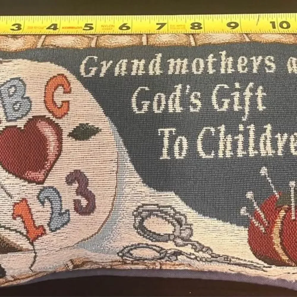 Grandmothers are God's Gift To Children Tapestry Pillow